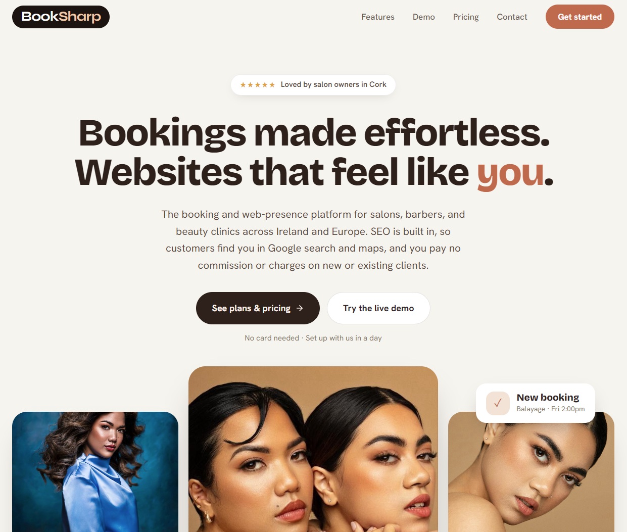 The booksharp.ie homepage