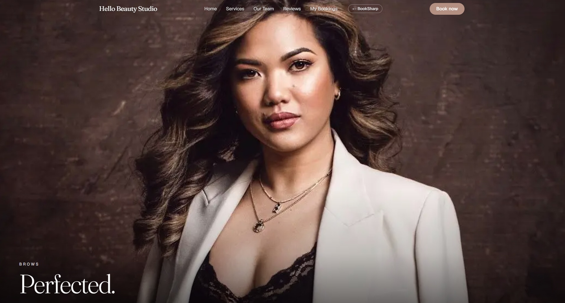 Hello Beauty Studio, a client site built on BookSharp